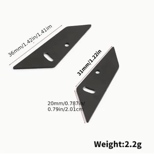 RC car Components Compatible with TT02 XV01 HSP94123 PTG2 1/10 RC On for Rally Drift Car Parts for Universal Metal Rear Wing Drag for Racing Spoiler