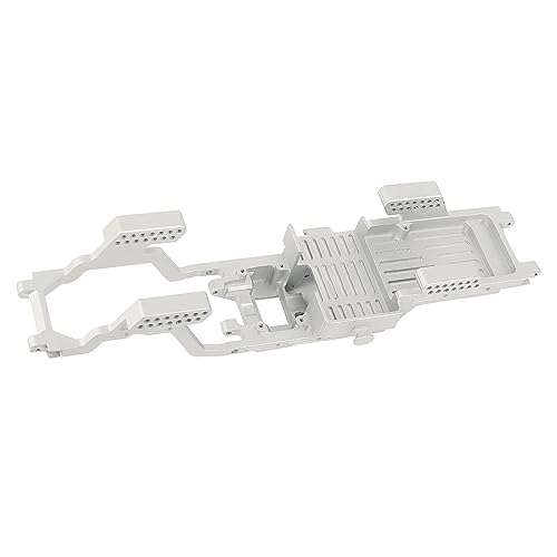 TRX4M CNC Aluminum Alloy One Body Chassis Kit Frame Girder for 1/18 RC Crawler Car TRX4-M Upgrade Parts - color: Silver