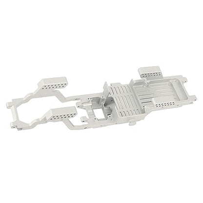 TRX4M CNC Aluminum Alloy One Body Chassis Kit Frame Girder for 1/18 RC Crawler Car TRX4-M Upgrade Parts - color: Silver
