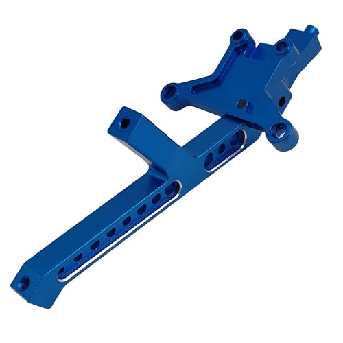 Aluminum Front Chassis Brace for 1/8 Sledge 4WD RC Truck (Blue) | Alloy,95076-4,9520,Monster Truck,Upgrade Parts,CNC Machined,High Strength,Precision Fit,Wear Resistant - color: Blue