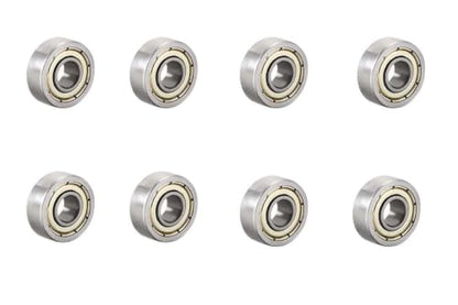 8-Pack 603-ZZ Double Rubber Sealed deep Groove Ball Bearings, 3MMx9MMx5MM, pre-Lubricated, Stable Performance, and Cost-Effective Ball Bearings - size: 603ZZ