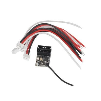 SR Compatible Receiver 4CH PWM Output, 3g Lightweight, High Speed, Anti-Interference for RC Racing Drifting Cars, Compatible with 7PX 4PM 4PX Transmitters | With short antenna - color: With Short Antenna