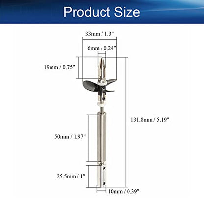 RC Boat Drive Shaft Kit for 5mm Motor Shaft, L10cm Shaft, L5cm Sleeve | D36mm Propeller with Coupling Joint - size: 5.00MM