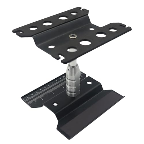 RC Car Stand RC Repair Stand 360 Degree Rotation Lift or Lower for Traxxas Arrma Redcat Axial RC4WD HSP Losi 1/8 1/10 1/12 1/16 Scale RC Crawler Car Truck Buggies (Black) - color: Black