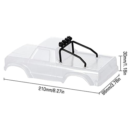 INJORA RC Clear Body with Roller Cage for 1/24 RC Tracked Car Axial SCX24 Upgrade Parts