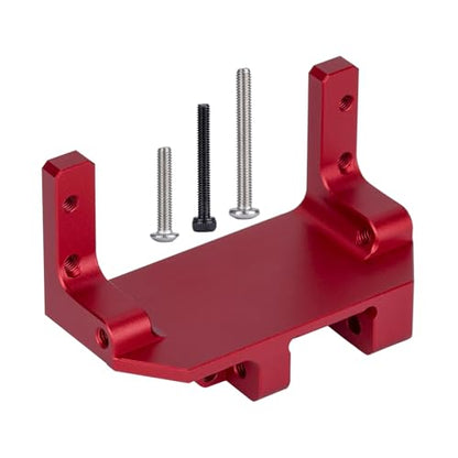 SCX10 III Servo Mount, Aluminum AR45P Portal Mount 4-Link Suspension for 1/10 RC Crawler Axial SCX10 III Sevro On Axle Mount Upgrades (Red) - color: Red