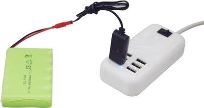 7.2V 2800mah AA Rechargeable Ni-MH Battery with JST-2P Plug and USB Charging Cable Suitable for The New Version TR-211 TR-212 TR-215 550 RC Excavator, Truck, Engineering Vehicle TR-211 RC Toy