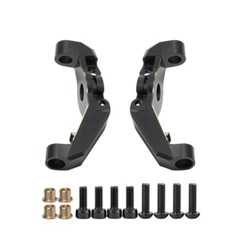for Capra for Buggy for Axial UTB18 1/18 Upgrade Black Brass Weights Axle Portal Cover Steering C-Hub for Unlimited Trail RC Crawler RC Car Repair Kit(Caster Blocks) - size: Caster Blocks