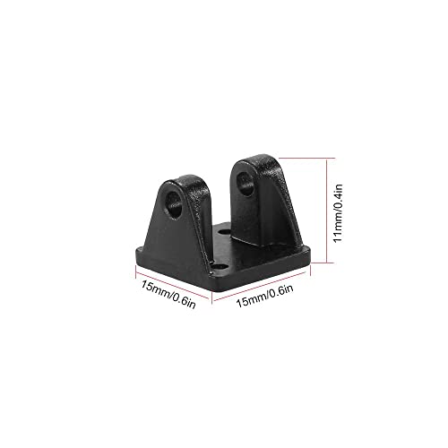 Black Metal Tow Shackle Trailer Hook for 1/10 RC Rock Crawler