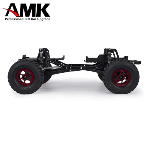 SCX10 Axle Upgrade Part, Twin I-Beam 2WD Pre-Runner Aluminum Suspension Conversion Kit for 1/10 RC Crawler Axial SCX10 I II 90046 90047 Axle Upgrade Part - color: Silver