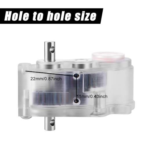 LCG Complete Transmission Gearbox with Cover for 1/10 RC Crawler | Low center gravity transmission gearbox with protective cover, fits SCX10 & SCX10 II