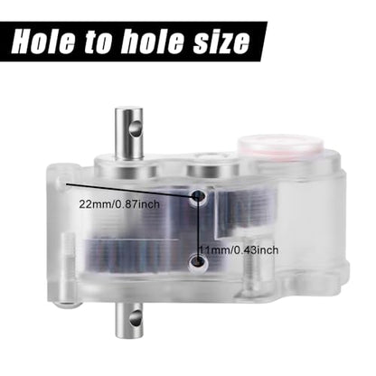 LCG Complete Transmission Gearbox with Cover for 1/10 RC Crawler | Low center gravity transmission gearbox with protective cover, fits SCX10 & SCX10 II