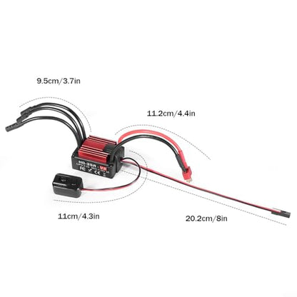 HG35A 35A Waterproof Brushless ESC for 1:18 Scale RC Cars, Buggies, Trucks - Compatible with 2-3S LiPo/NiMH Batteries, Sensorless Brushless Motor Control(C) - size: size:c