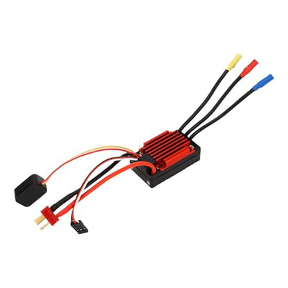 GOWENIC RC Brushless Sensor ESC, Brushless Electronic Speed Controller, Rain Proof ESC for 1/10 RC Trucks Buggies, Quad, Multi Guard