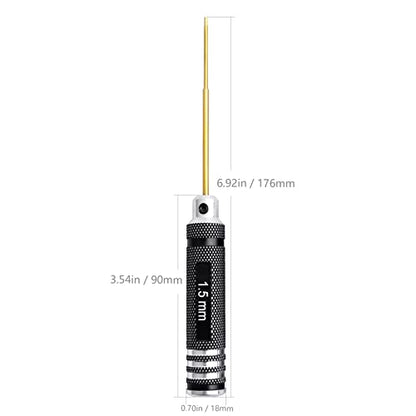 HobbyPark RC Hex Driver Set 1.5mm 2.0mm 2.5mm 3.0mm 4pcs Hex Allen Screwdriver Kit, Screw Tray, Wrench Tool Kit for Multi-Axis FPV Racing Drone RC Quadcopter Helicopter Car Models