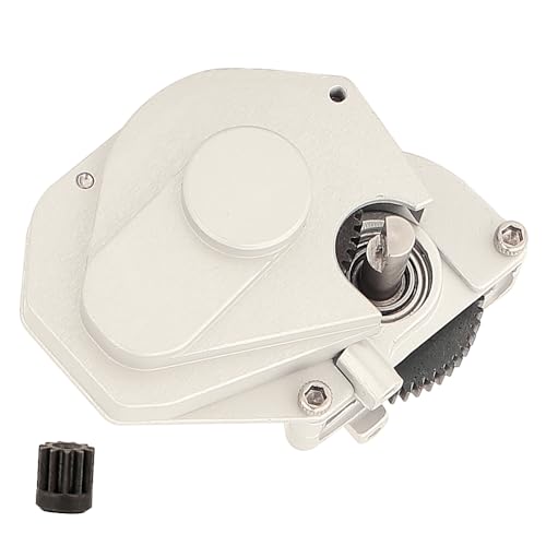 Aluminum Alloy Transmission Case Gearbox Complete with Gear for 1/24 Axial SCX24 RC Crawler Upgrades (Silver) - color: Silver