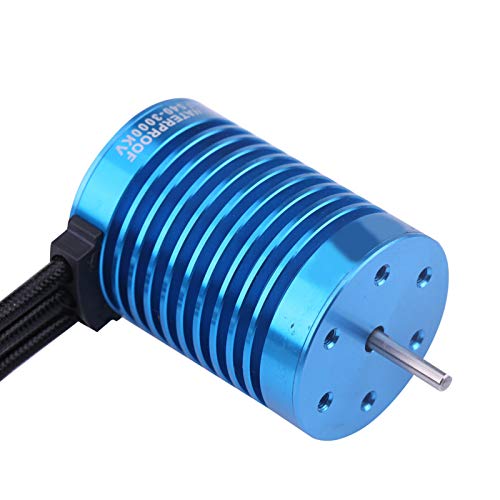 650 Brushless Motor,Surpasses F540-V2 3000kV Sensorless Brushless Motor for 1/10 1/12 RC Car Truck Accessory and Crawler with Good Stationarity Reliability and Maximum Speed