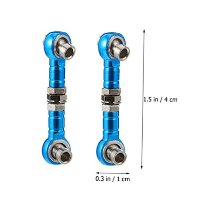 Zerodeko 2Pcs Adjustable Linkage Steering Rod for Rc Cars Trucks Lightweight Replacement for Old Servo Links Rc Enthusiasts