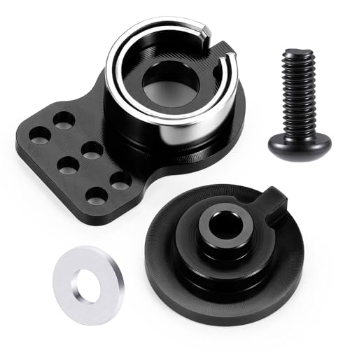 MORLORDY Adjustable 25T RC Servo Saver Aluminum Unloading Servo Arm for 1/12 Tamiya Lunch Box CW-01 Chassis Midnight Pumpkin RC Truck Upgrade Parts (Black) - color: Black