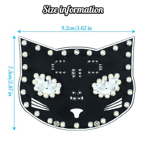 Black Cat Soldering Project, ICSTATION DIY Touch Control LED Cat Soldering Learning Kit With 3 Lighting Modes Brightness Adjustment Soldering Practice Kit for Adults College Students Education