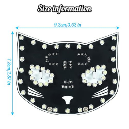Black Cat Soldering Project, ICSTATION DIY Touch Control LED Cat Soldering Learning Kit With 3 Lighting Modes Brightness Adjustment Soldering Practice Kit for Adults College Students Education