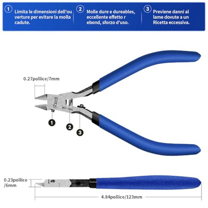 stedi Ultimate Model Nippers,[Left Hand Version] Sprue Cutter Ultra-thin | Single-edged Hobby Nipper for Gundam Repairing Plastic Model and Miniature Model, 5-inch - style: Ultimate Single-edged