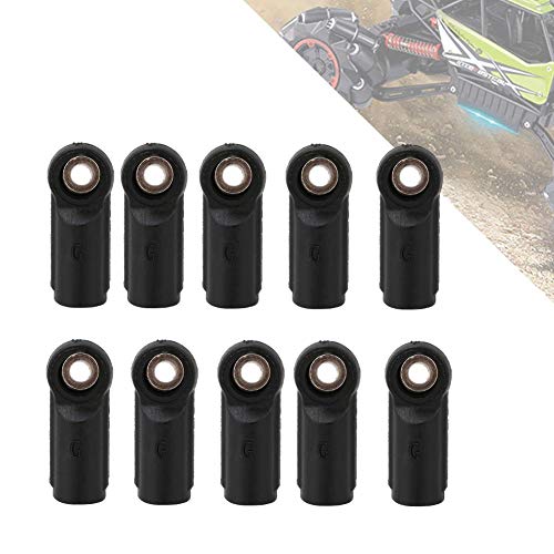 Dilwe 10PCS M4 Rod End Linkage Ball Fit for Axial SCX 1/10 RC Car Crawler RC Accessories, M4 Link Linkage Rod End Width Balls Joint Set RC Car Parts(Straight)