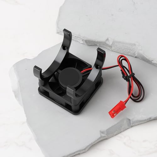 2Pin GPM High Speed Cooling Fan Compatible with TRAXAXAS Mini XRT BXL XS（108076-1） 36mm Black - color: Black