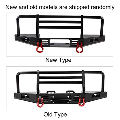 Tbest 1/10 RC Front Bumper, Durable Metal Adjustable Design Crawler Bumper for Off-Road Racing Enthusiasts, Scale Modelers, and Crawling Hobbyists