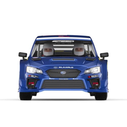 Rlaarlo XTS-S10 1/10 Scale 4WD RTR Carbon Fiber Brushless RC Rally Car, 3652-3300KV 80A Sensored ESC 3S Rally Suspension - color: Blue (Xts-s10)