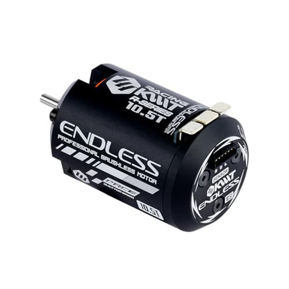 KWTRC Endless Brushless Motor, High-Torque & High-Efficiency RC Motor, Heat-Resistant, Lightweight Design, Compatible with 1/10 On-Road/Off-Road RC Race Cars (10.5T) - style: 10.5T