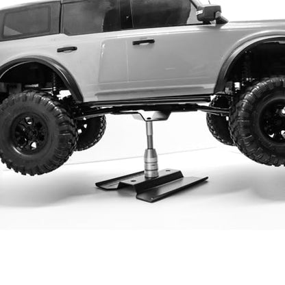 CNC Aluminum Alloy RC Car Work Stand Repair Workstation 360 Degree Rotation Lift Or Lower for 1/8 1/10 1/12 Scale Cars Trucks Buggie (Black)