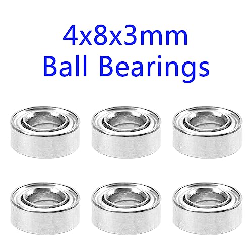 18PCS ShareGoo Ball Bearing Set 4x7x2.5 4x8x3 7x11x3mm Compatible with Wltoys 1/14 144001 RC Car Upgrade Parts