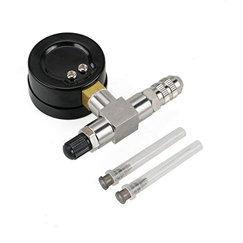 NICECNC 350PSI Shock Nitrogen Needle Fill Tool Compatible with Yamaha YZX,RZR's,Compatible with Arctic Cat,Compatible with Ohlins,Compatible with Raptor Truck Shocks,Snowmobile Shocks,See Fitment!