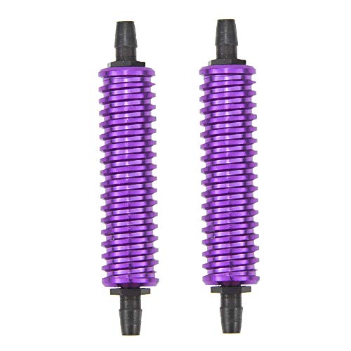 2PCS ShareGoo Aluminum Fuel Tank Air Cooler Fuel Back Pressure Cooling Compatible with HPI HSP Redcat Traxxas Axial Himoto 1/8 1/10 Rc Nitro Engine RC Car Off Road Monster Truck