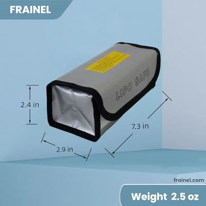 Battery Protect Bag 7x3 – Fireproof & Flame-Retardant Safety Gear | Lipo Guard Prevent Hazard Escalation