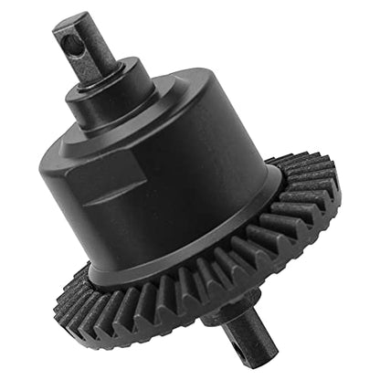 2Pcs Vgoohobby Metal Front/Rear Differential Set Diff. Complete Kit Upgrade Parts Compatible with Traxxas Slash 4X4 VXL Stampede 4X4 VXL Rustler 4X4 VXL HQ727 1/10 RC Car (Black) - color: Black