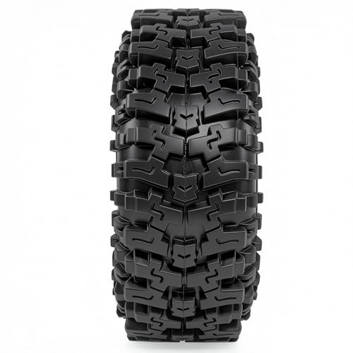 1.9 Inch RC Crawler Tires, Soft Rubber Mud Tyres with Foam Insert, 4PCS for 1/10 Rock Crawler TRX4 SCX10 D90 D110 Gen8