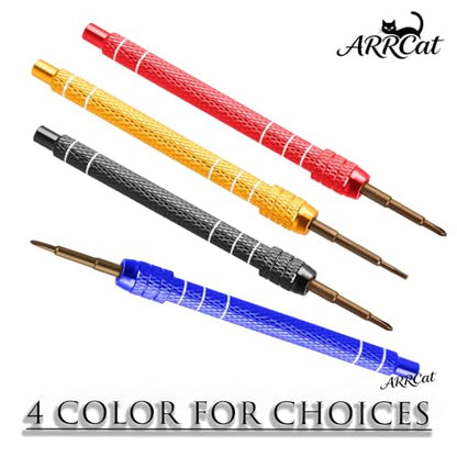 RC Screw Driver Set Tool Kit for 1/30 SCX30,1.5mm/2.0mm Phillips Screwdriver & 1.3mm Hex & T4 Plum & 6Pcs m2 Nut RC Car Repair Screwdrivers Set,for 1/30 SCX30 RC Crawler Truck Buggy,Red - color: Red - (Screw Driver Set)