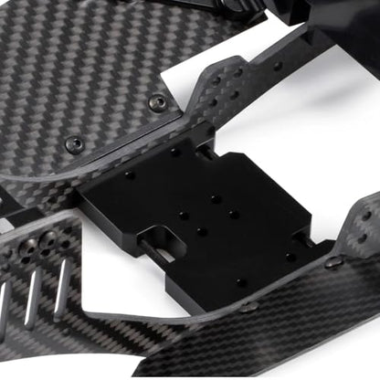 70mm Delrin Skid Plate with Adapter Plate for SCX10 II 2Low Transmission | With Axial 3 Gear Pattern, Front Link Mount Close Together, with Mounting Hardwares