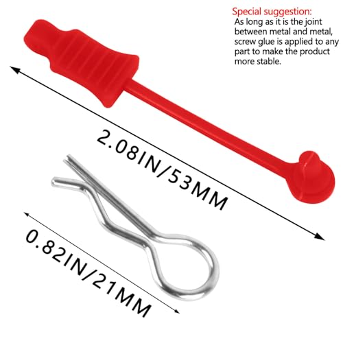 RC Upgrades Part for 1/10 1/12 1/14 1/16 RC Car,RC Metal Body Clip Retainer Shell Fixed Buckle Lock Hop Up,(30PCS) Red - color: Red/30pcs