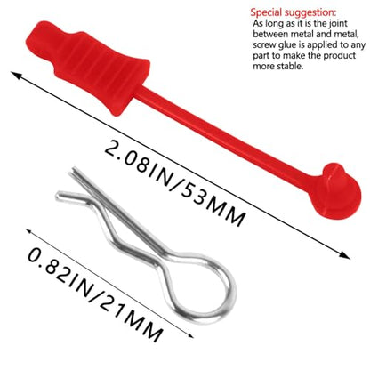 RC Upgrades Part for 1/10 1/12 1/14 1/16 RC Car,RC Metal Body Clip Retainer Shell Fixed Buckle Lock Hop Up,(30PCS) Red - color: Red/30pcs