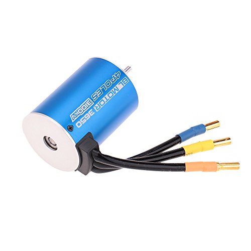GoolRC 3650 3100KV 4P Sensorless Brushless Motor with 60A Brushless ESC?Electric Speed Controller? for 1/10 RC Car Truck