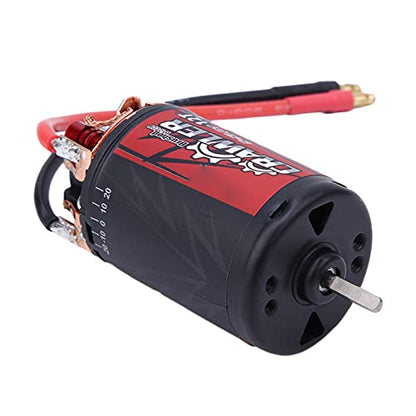 Brushed Motor MetalPlastic 550 Black Red for Crawler Car 1/10 RC High Performance Long Life Product Equipment: Suitable for 1/10 RC Crawler Car (12T) - size: 12T