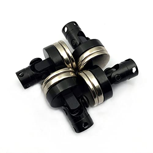 FainWan 4PCS RC Magnetic Body Post,Alloy Magnetic Stealth Invisible Body Shell Mount Column Compatible with H-S-P Red-cat Hi-Moto Tra-xxas SCX10 4WD 1/10 RC Car (Black)
