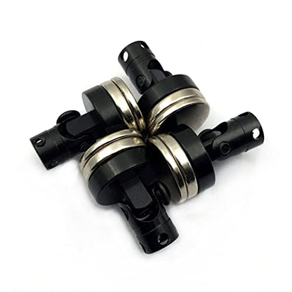 FainWan 4PCS RC Magnetic Body Post,Alloy Magnetic Stealth Invisible Body Shell Mount Column Compatible with H-S-P Red-cat Hi-Moto Tra-xxas SCX10 4WD 1/10 RC Car (Black)