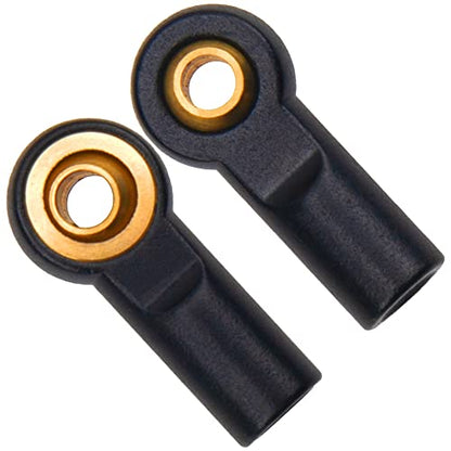 12Pack Vgoohobby Aluminum M3 Tie Rod End Link Rod Ball Head Joint CW Holder 20mm Compatible with Tamiya Axial Redcat HPI Traxxas HSP 1/10 RC Truck Crawler Car (Black) - color: Black