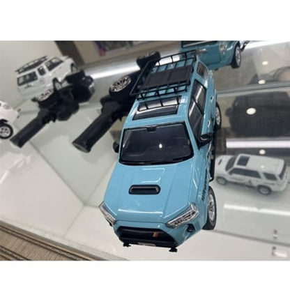 Remote Control Car, All Terrains RC Electric Brushed Off Road Climbing Car, 1/18 4WD RC Buggy Truck 2.4G RC Car, High Speed RC Truck Vehicle Model for Adults RTR Version, Blue, 09556Z32225 - color: Blue, size: Standard RTR Version
