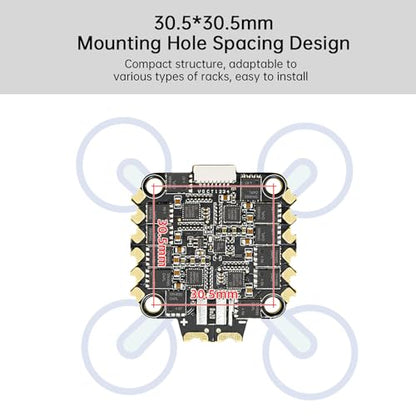 SEQURE Flight Controller Stack FPV FC Stack 30x30 with 4in1 70A ESC AM32 For FPV Drones Racing Freestyle Quadcopter