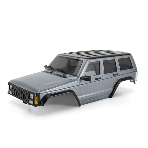 INJORA ABS Cherokee Body for 155mm TRX4M Bronco Defender (Silver Grey)